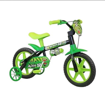 Bicicleta Infantil Nathor Aro 12 Black 12 Selim PU