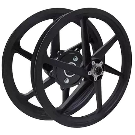 Aro Liga Leve BHD NXR125/150 Bros ESD Freio A Disco Mod 6 Pontas Preto