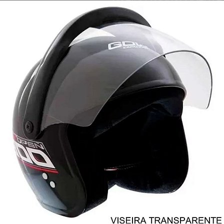 Capacete Gow Interlagos Open 300 Preto 56