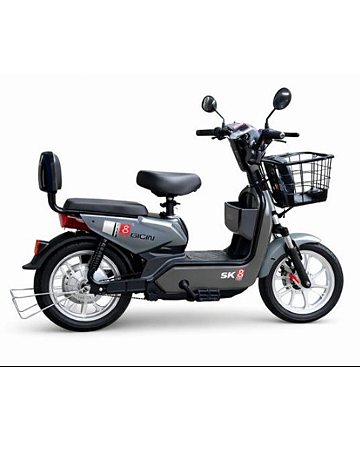 BICICLETA ELETRICA GICIN SK8 ARO 16 500WH 48V CINZA