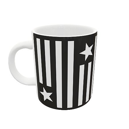 Caneca de Porcelana Mosaico Bandeira do Botafogo