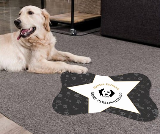 Tapete Botafogo Pet - Nome Personalizável