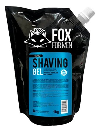 Shaving Gel 1kg em Refil Fox For Men