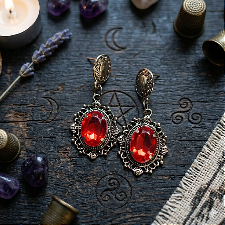 Brinco Raven - vermelho