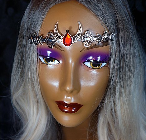 Circlet / diadema Crystal Moon - Bordô