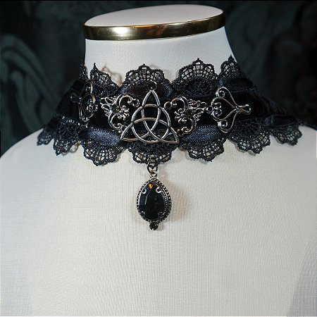 Gargantilha de renda Celtic Dream