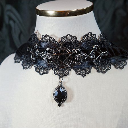 Gargantilha de renda Witch Dreams