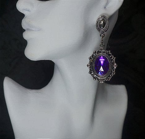 Brinco Raven - roxo
