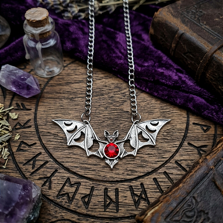 Pingente Moon bat - vermelho