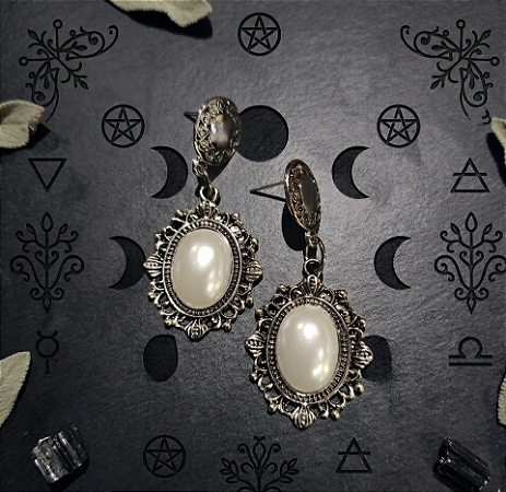 Brinco Raven - perolado