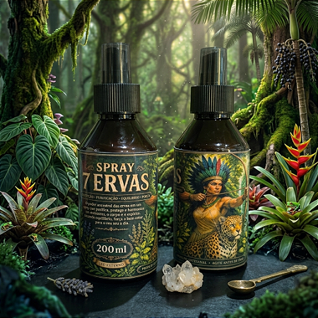 Spray de ambiente ervas naturais - 7 ervas
