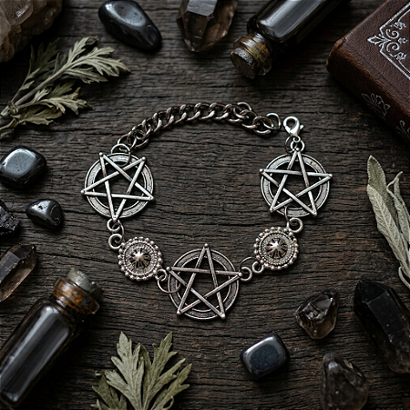 Pulseira pentagrama proteção