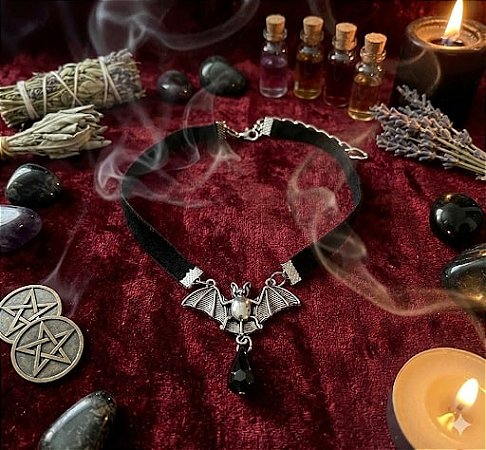 Chocker morcego com gota