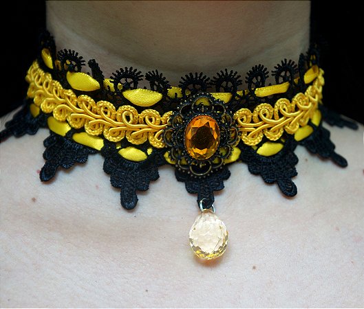 Gargantilha Yellow unicorn