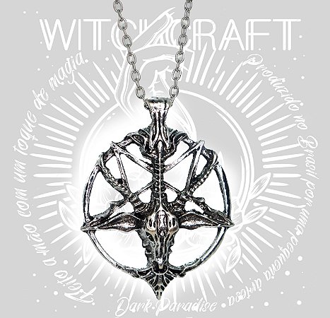 Pingente pentagrama baphomet