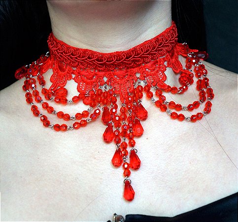 GARGANTILHA RED FLAME II