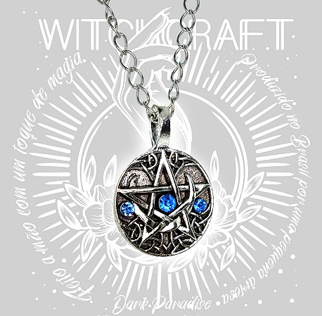 Pingente pentagrama lunar