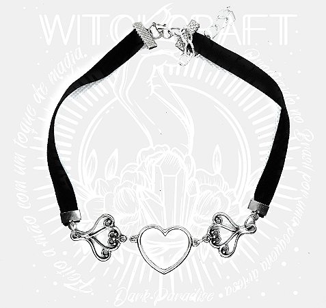 Choker em veludo Dark Heart