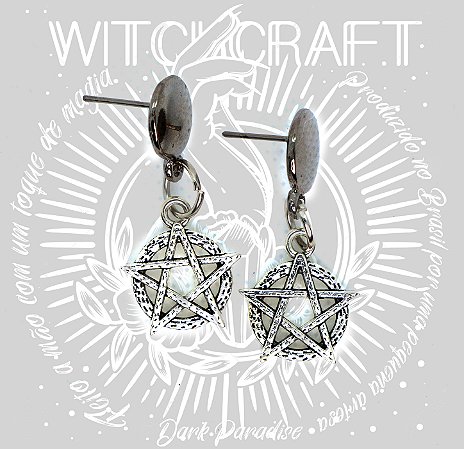 Brinco pentagrama rustico