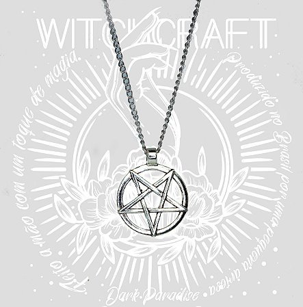 Pingente pentagrama invertido