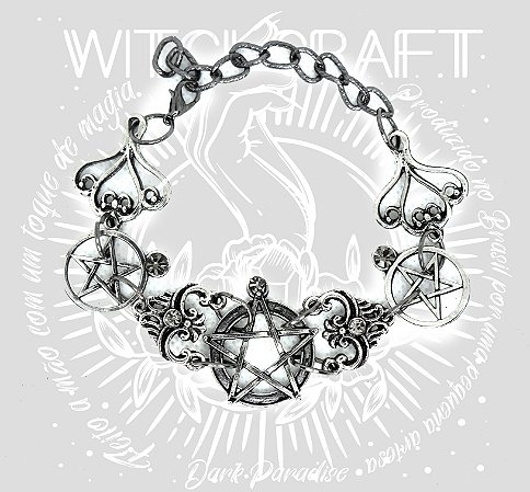 Pulseira "Goth Pentacle"