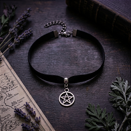 Choker Amuleto Pentagrama