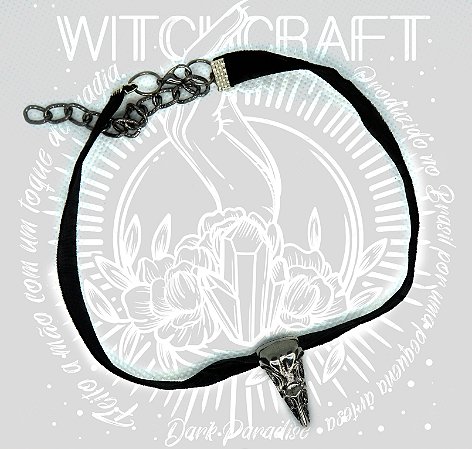 Choker em veludo Corvus