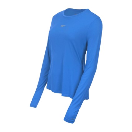 Camiseta Proteção Uv Speedo 71341 Fem. Azul Astral