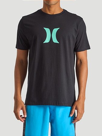 Camiseta Hurley HYTS010689G Oversize Icon Preto