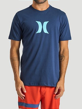 Camiseta Hurley HYTS010689G Oversize Icon Marinho