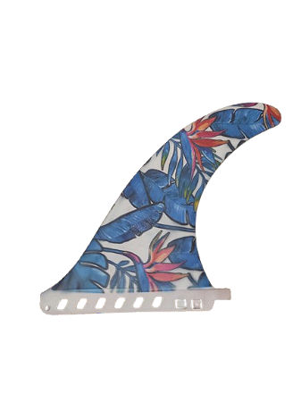 Quilha long Pavani Surf 9 Branca Folhas Azul