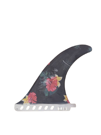 Quilha long Pavani Surf 9 Preta Flores
