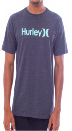Camiseta Hurley HYTS010688 Mescla Preto Verde