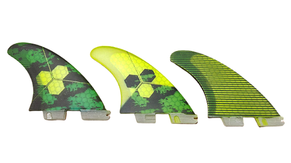 Quilhas Fibra 6pes Fcs2 Verde Large