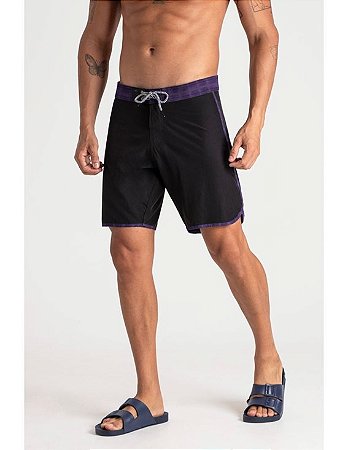 Bermuda Maresia 10423198 Preto Roxo