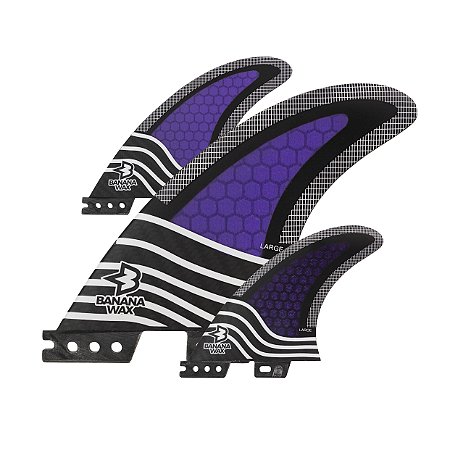 Quilhas Fibra Banana Wax Large Roxo Carbono