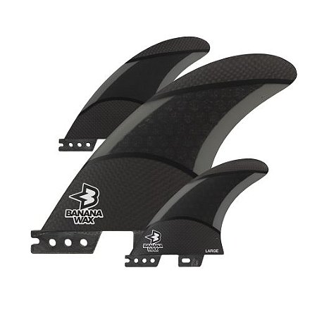 Quilhas Fibra Banana Wax Large Preto Carbono