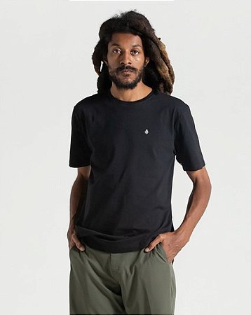 Camiseta Volcom VLTS010570 Stone Blanks Preto