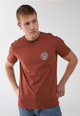 Camiseta Volcom VLTS010578 Vermelho Difuse