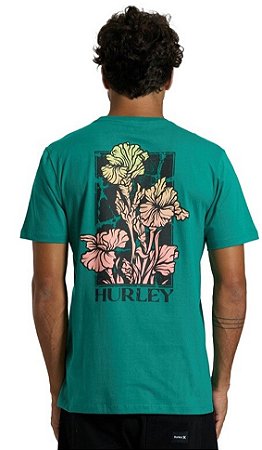 Camiseta Hurley HYTS010843 Flower Petroleo