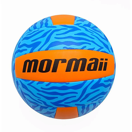 Bola Beach Volley Mormaii VB575OR Laranja Azul Jaws