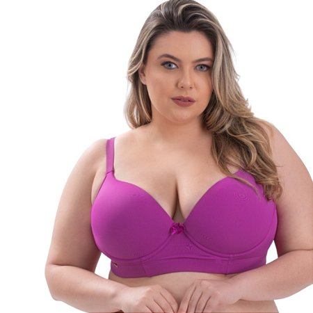 Sutiã Alta Sustentação Plus Bojo menor Costas maior