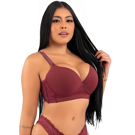 Sutiã Plus Size Reforçado com bojo Barbatana lateral