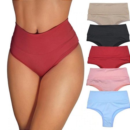Calcinha feminina tanga  kit 02 un. em microfibra