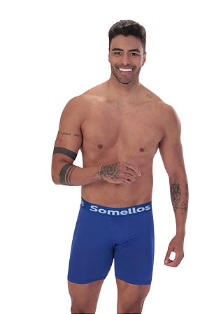 Kit 02 Cuecas Boxer Ciclista Microfibra elástico personalizado