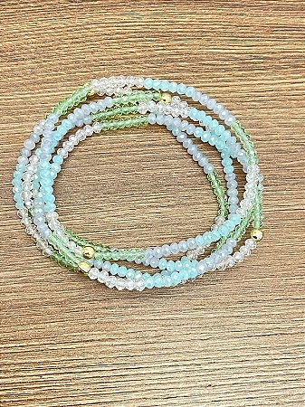 Conjunto Pulseiras Fio de Cristal - Candy