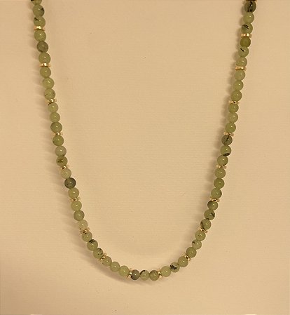 Colar Murano Pedra Ibiza - M - Verde Claro