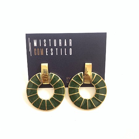 Brinco Eva Vazado - P - Verde Musgo
