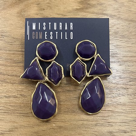 Brinco Penelope - Roxo