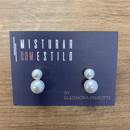 Brinco Pérola Dupla - M